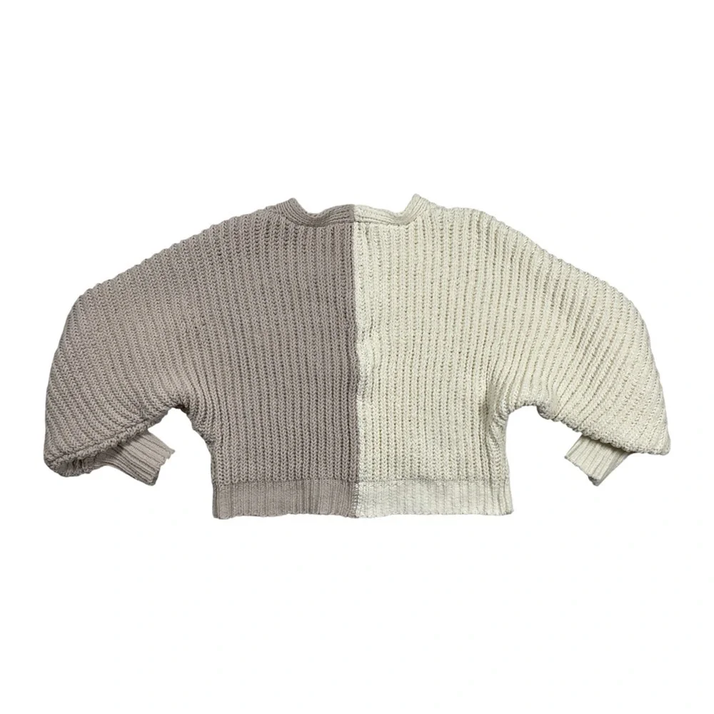 ALTAR’d State Sweater Colorblock Knit Cropped Pullover NWT Women’s Size Medium - Picture 14 of 14